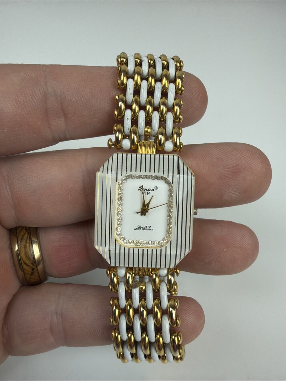 Ronica VIP Womens Watch Quartz Water Resistant 18K Electroplated